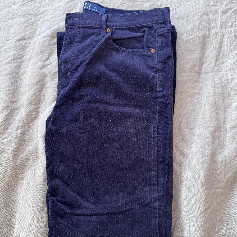 Gap navy blue corduroy pants